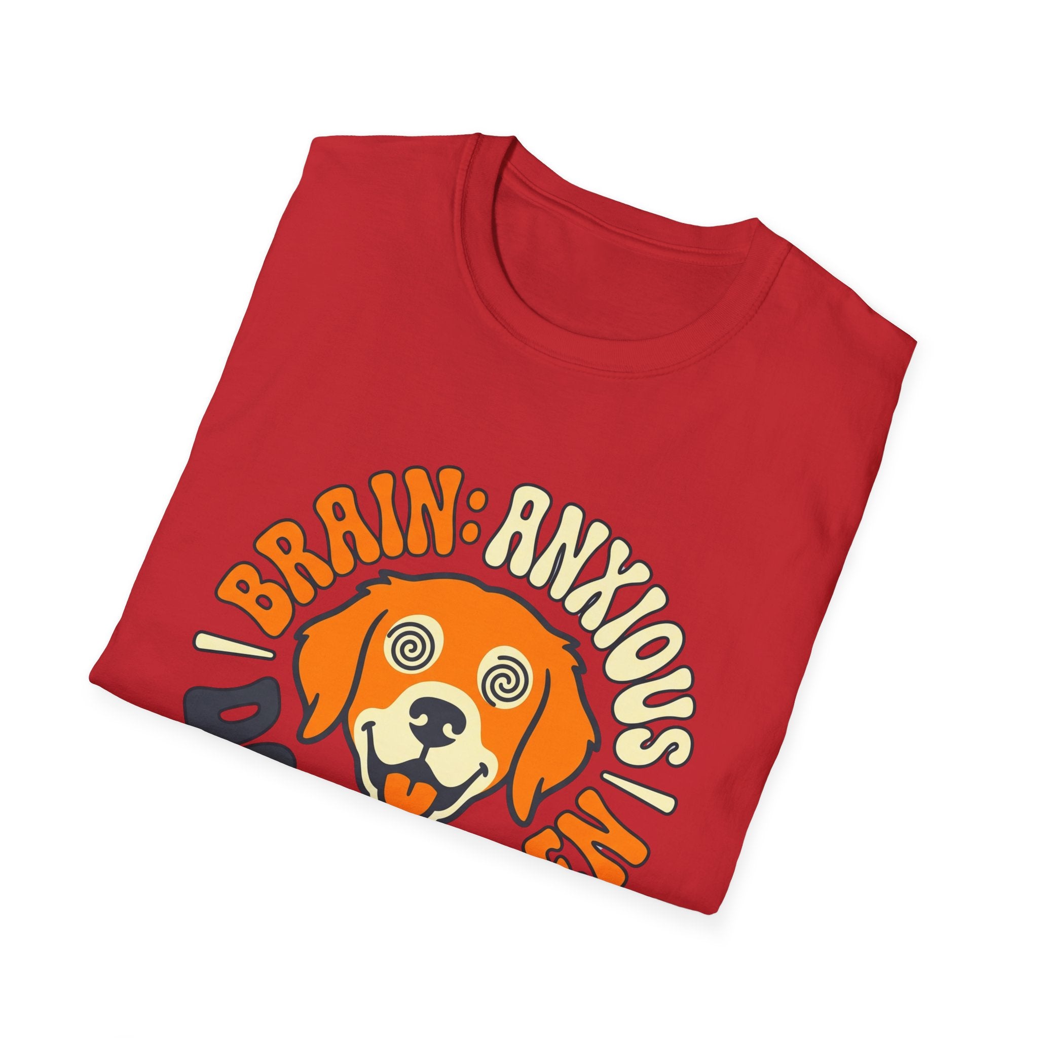 Brain: Anxious Dog: Golden T Shirt
