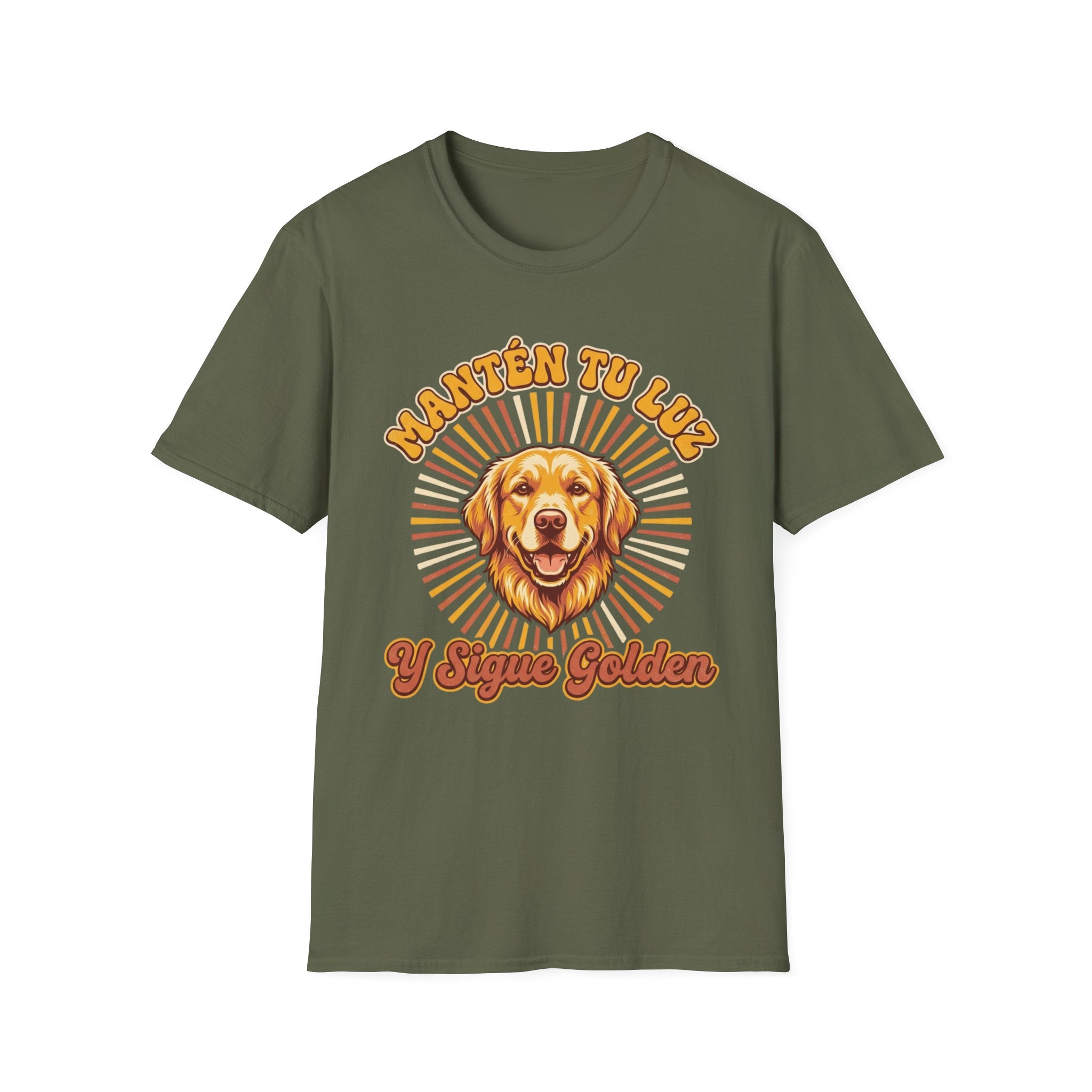 Mantén tu luz y sigue golden Spanish Dog Lover T-Shirt