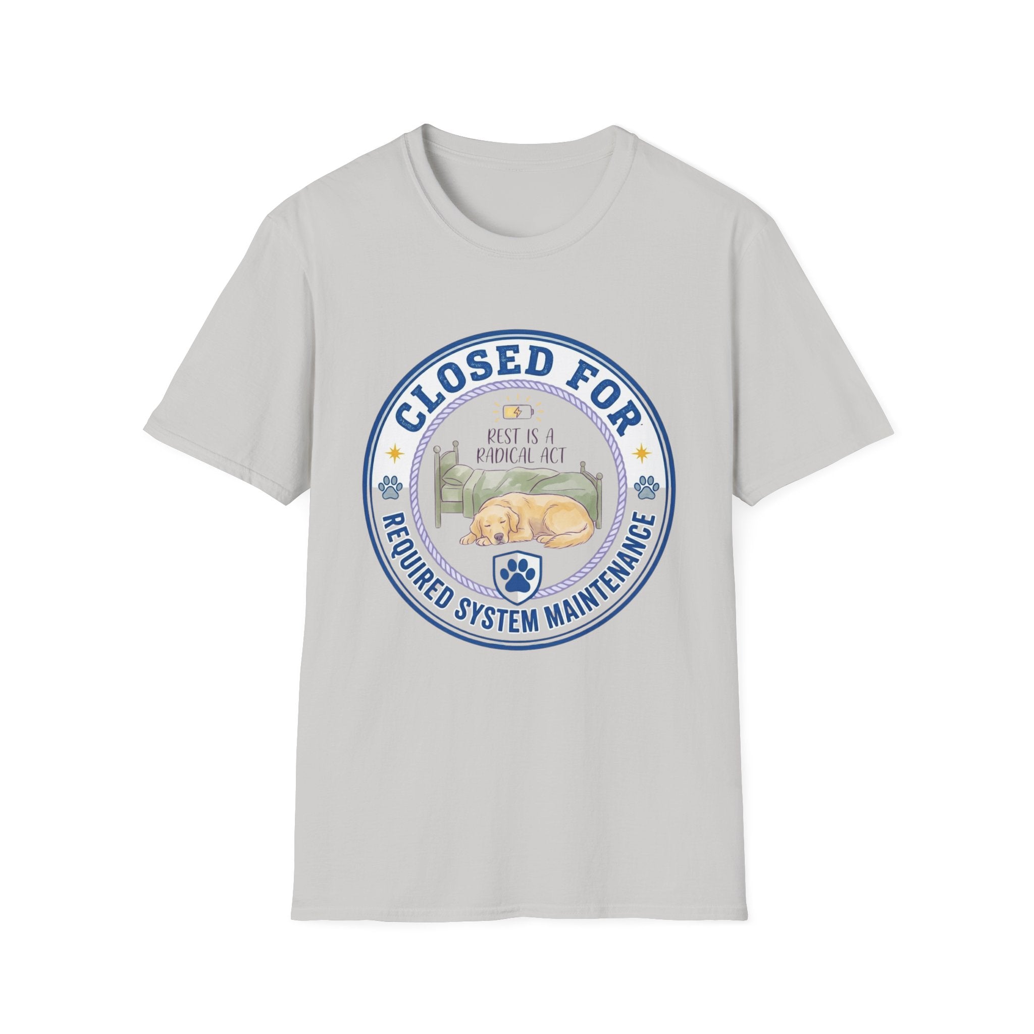 Closed for Required System Maintenance Golden T-Shirt