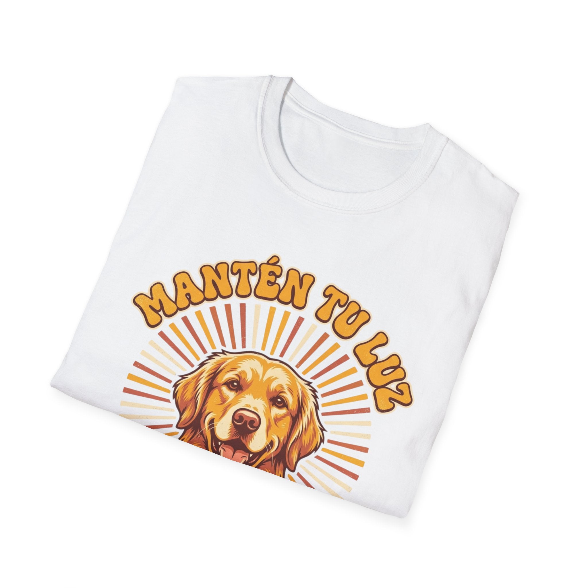 Mantén tu luz y sigue golden Spanish Dog Lover T-Shirt