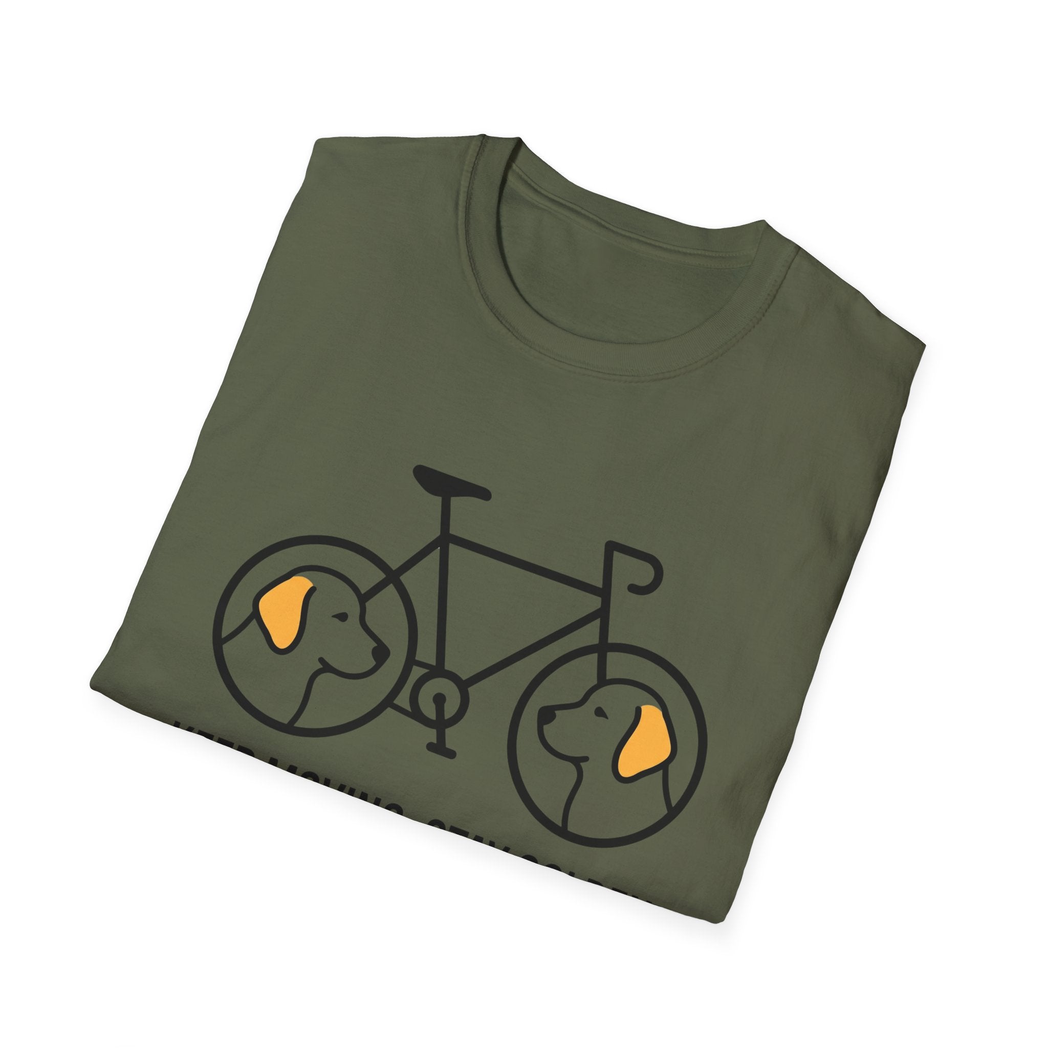 Keep Moving, Stay Golden Bicycle T Shirt
