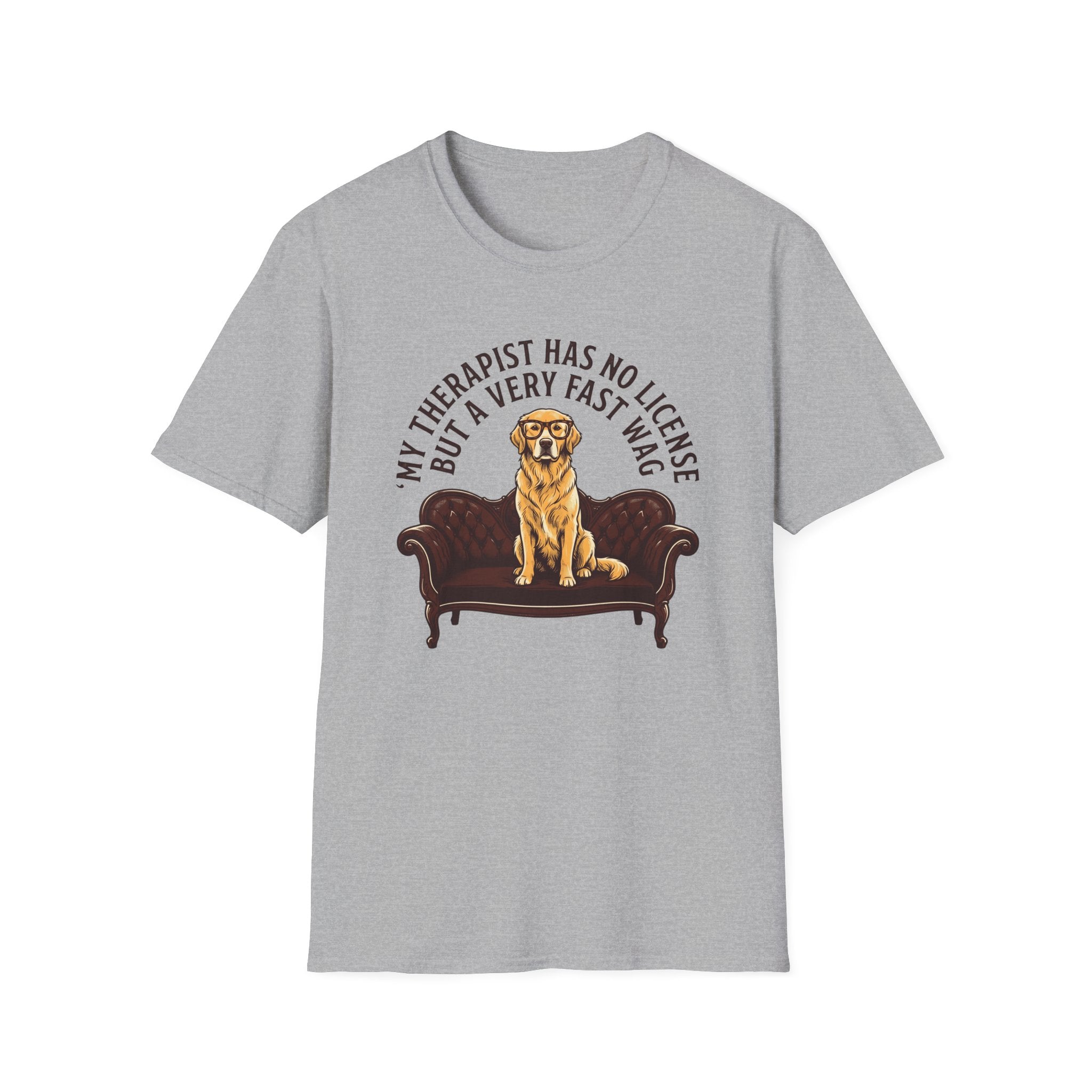 Dog Therapist, No License T-Shirt