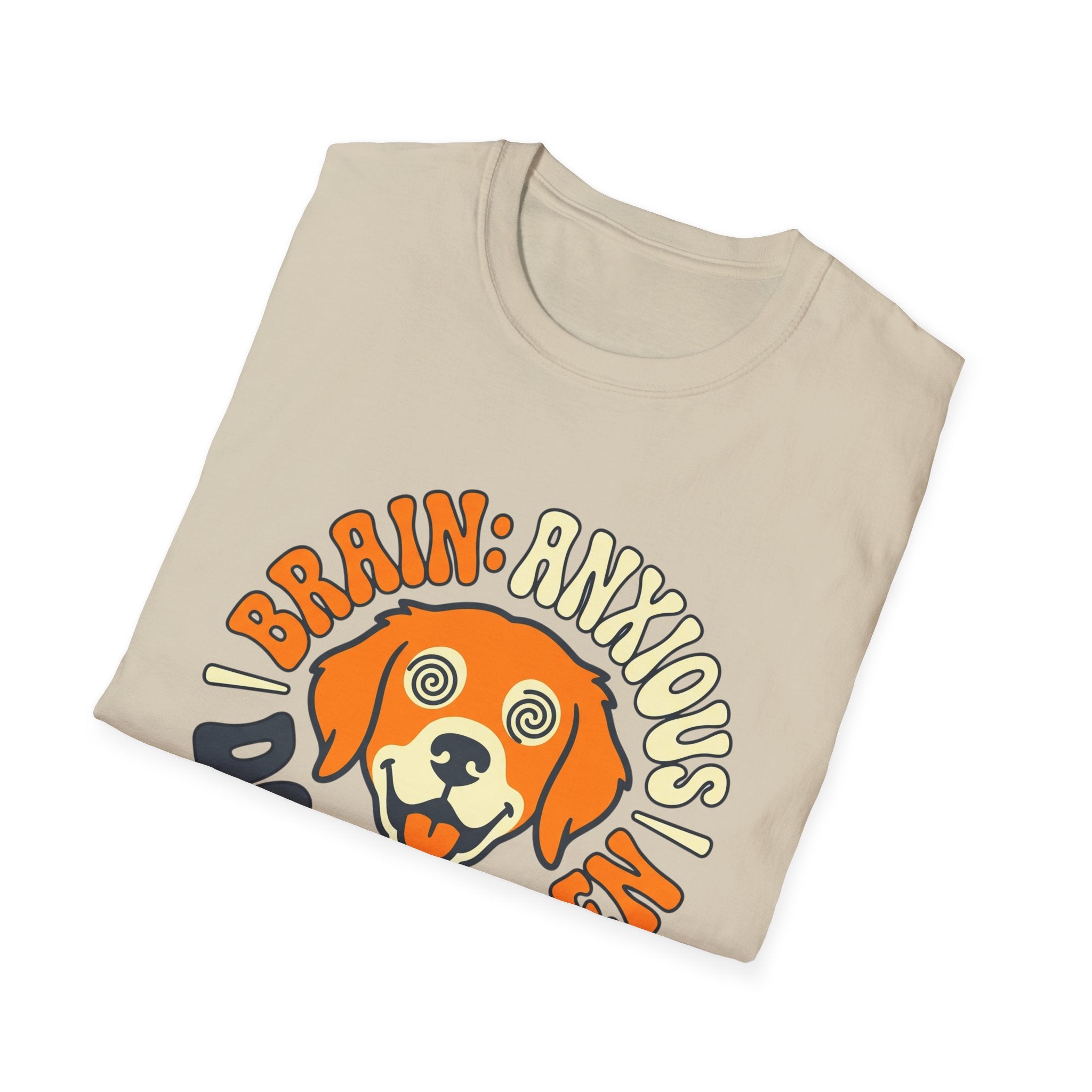 Brain: Anxious Dog: Golden T Shirt