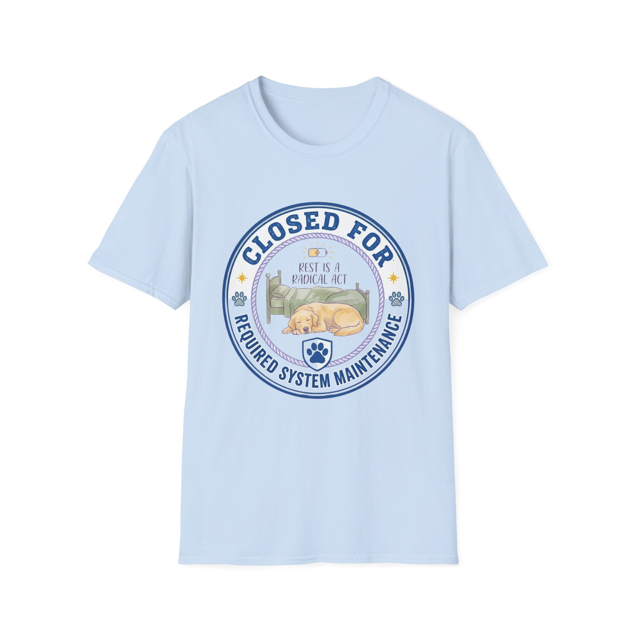 Closed for Required System Maintenance Golden T-Shirt