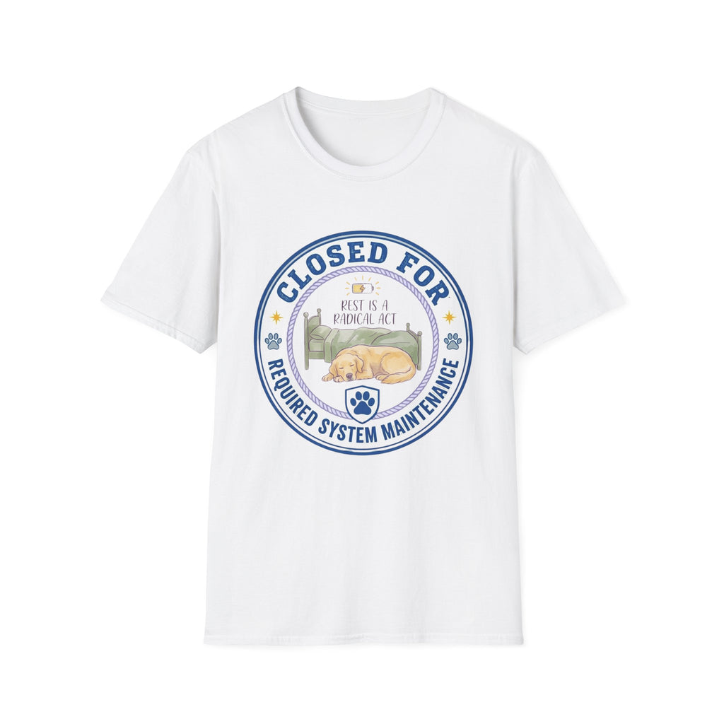 Closed for Required System Maintenance Golden T-Shirt