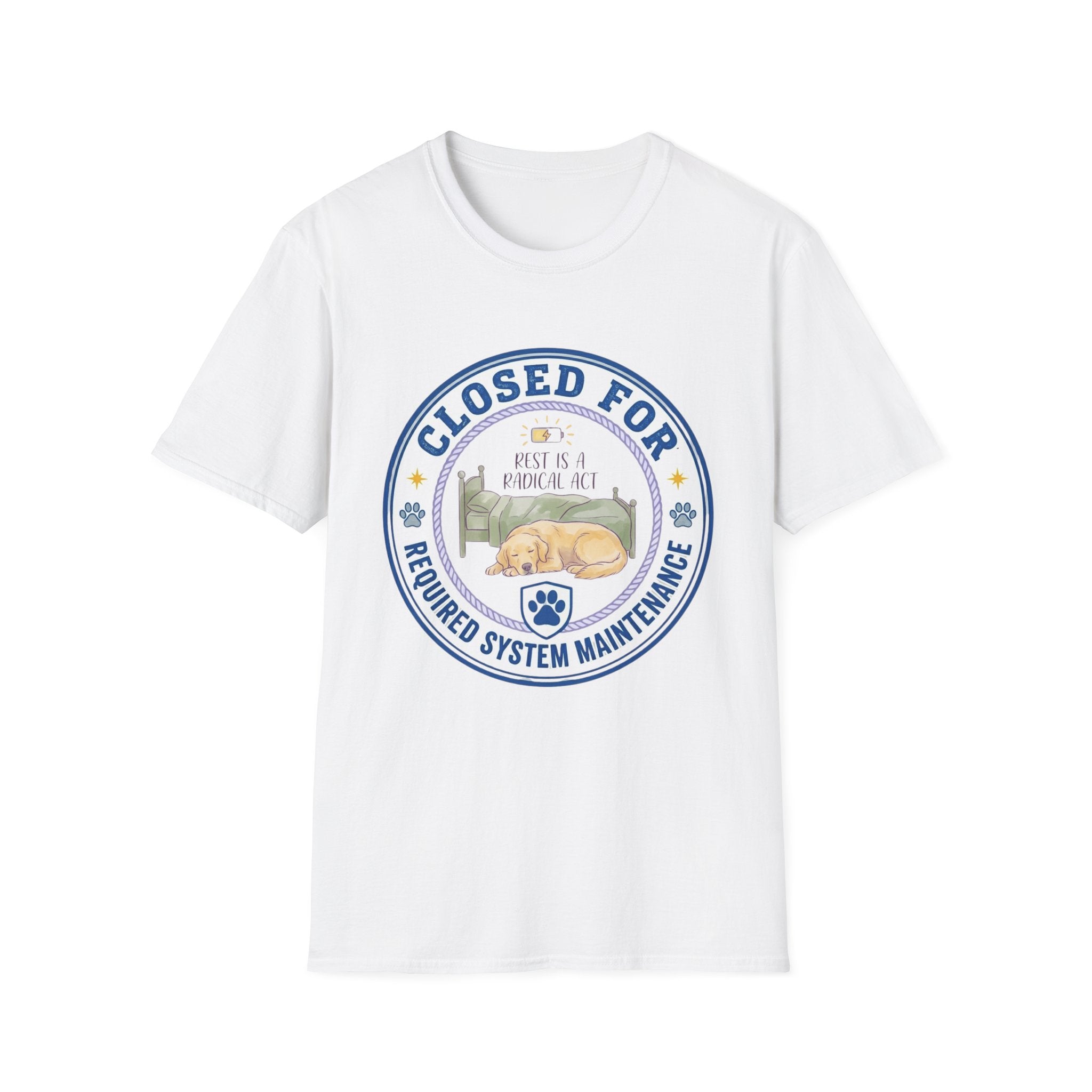 Closed for Required System Maintenance Golden T-Shirt