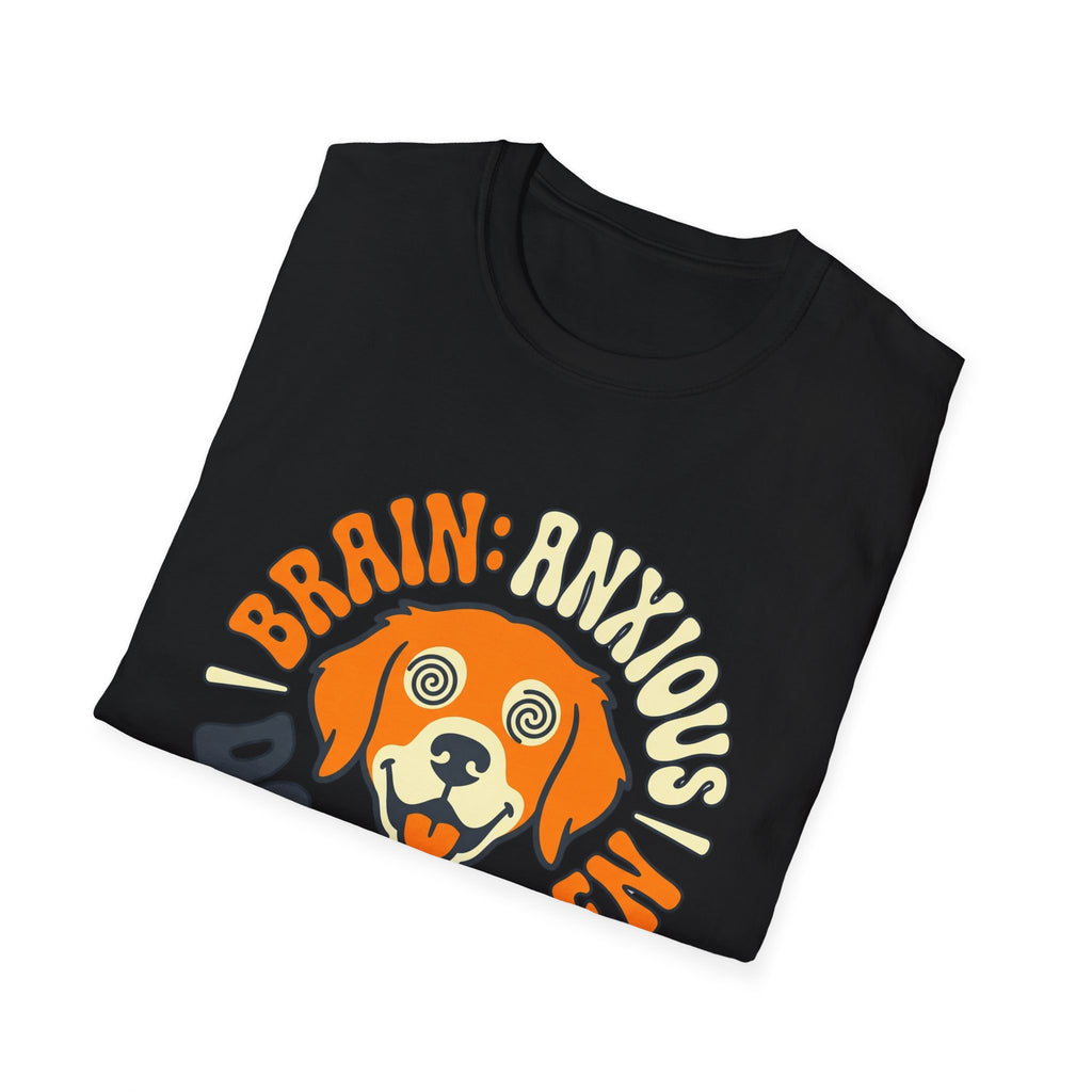 Brain: Anxious Dog: Golden T Shirt