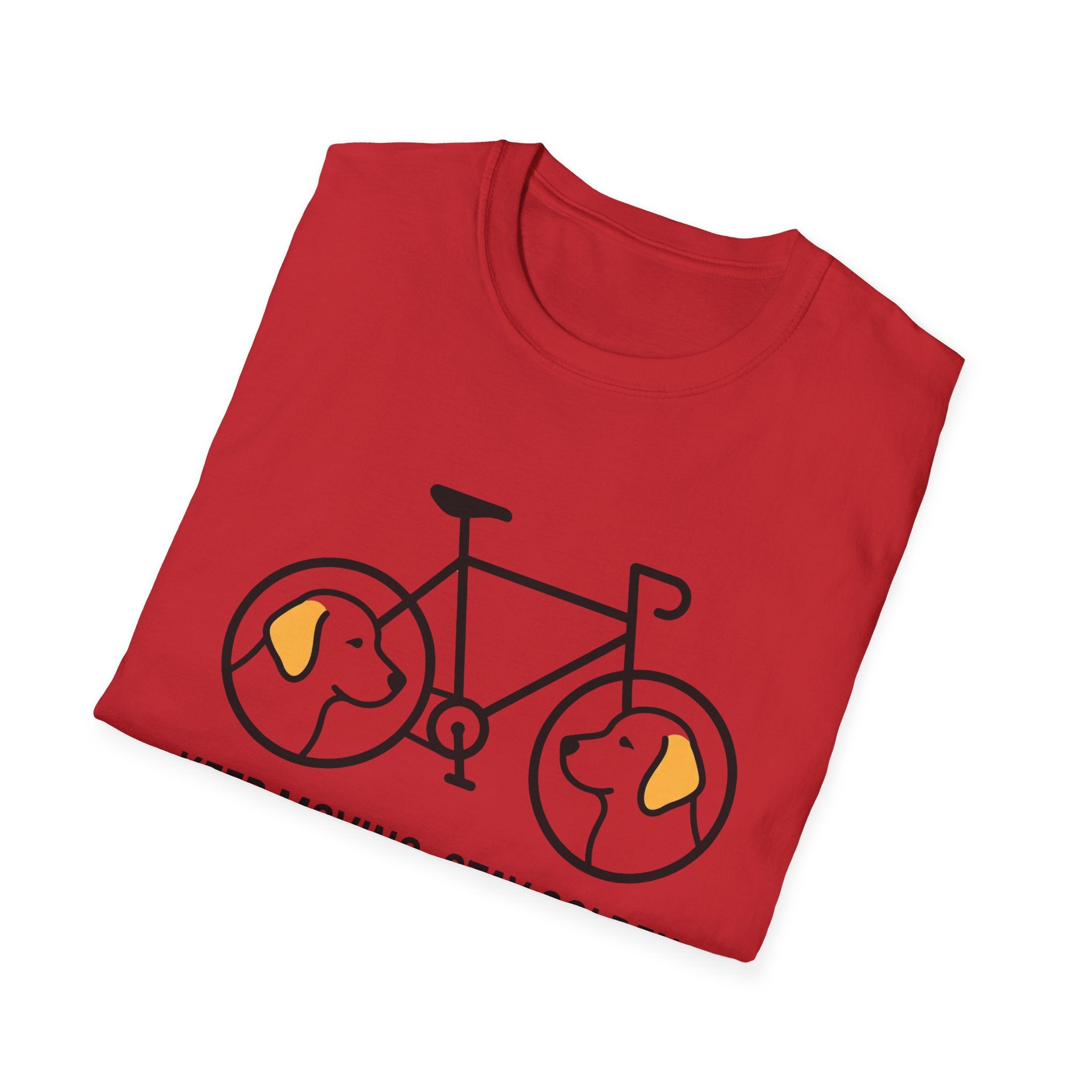 Keep Moving, Stay Golden Bicycle T Shirt